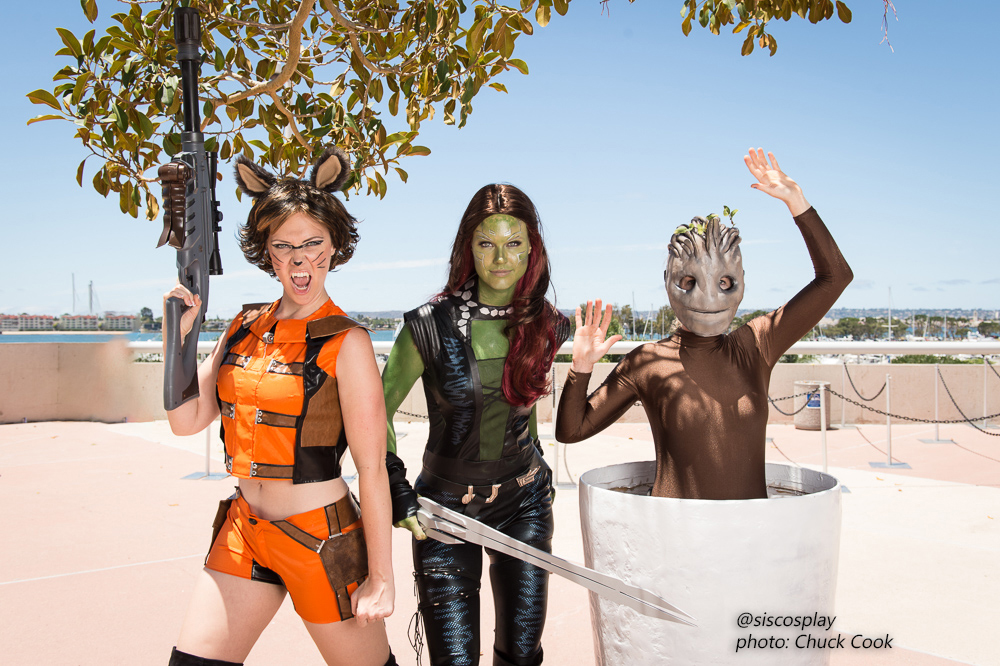 Chuck Cook Michele Boyd SisCosplay Guardians of the Galaxy cosplay San Diego Comic Con 2015